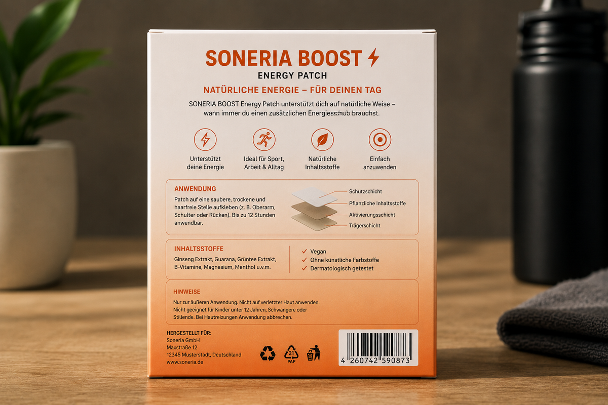 Soneria Boost – Premium Energy Patch (30 Patches)